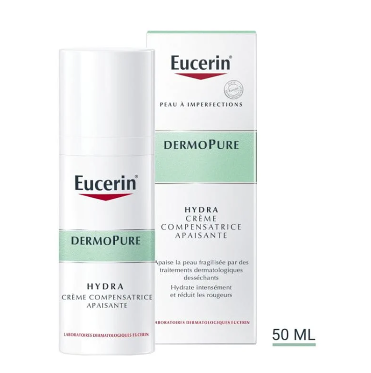 EUCERIN DermoPure HYDRA Crème Compensatrice Apaisante disponible chez Nenupara.
